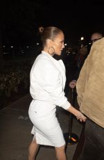 JENNIFER LOPEZ Out for Dinner in South Beach 01/24/2020