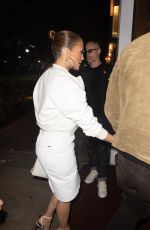 JENNIFER LOPEZ Out for Dinner in South Beach 01/24/2020