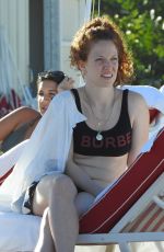 JESS GLYNNE in Bikini at a Beach in Miami 01/02/2020