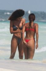 JESSICA AIDI in Bikini at a Beach in Tulum 01/29/2020