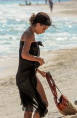 JESSICA AIDI in Bikini on the Beach in Tulum 01/28/2020