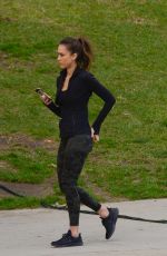 JESSICA ALBA on the Set of L.A