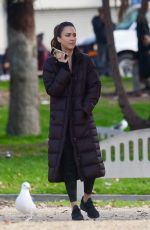 JESSICA ALBA on the Set of L.A
