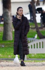 JESSICA ALBA on the Set of L.A