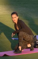 JESSICA ALBA on the Set of L.A