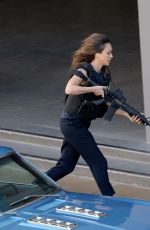 JESSICA ALBA on the Set of L.A