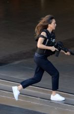 JESSICA ALBA on the Set of L.A