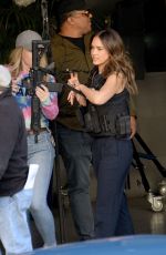 JESSICA ALBA on the Set of L.A