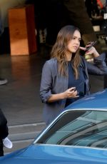 JESSICA ALBA on the Set of L.A