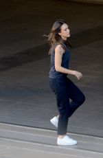 JESSICA ALBA on the Set of L.A