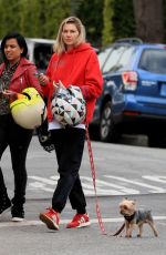 JESSICA HART Out with Her Dog in West Hollywood 01/08/2020
