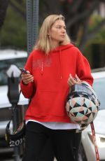 JESSICA HART Out with Her Dog in West Hollywood 01/08/2020
