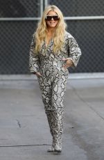 JESSICA SIMPSON Arrives at Jimmy Kimmel Live 01/29/2020