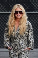 JESSICA SIMPSON Arrives at Jimmy Kimmel Live 01/29/2020