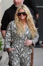 JESSICA SIMPSON Arrives at Jimmy Kimmel Live 01/29/2020