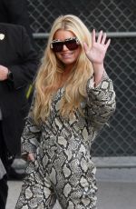 JESSICA SIMPSON Arrives at Jimmy Kimmel Live 01/29/2020