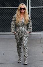 JESSICA SIMPSON Arrives at Jimmy Kimmel Live 01/29/2020