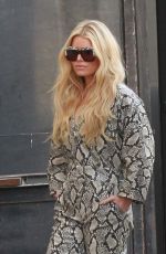 JESSICA SIMPSON Arrives at Jimmy Kimmel Live 01/29/2020