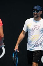 JULIA GOERGES Practices at 2020 Australian Open at Melbourne Park 01/19/2020