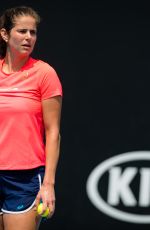 JULIA GOERGES Practices at 2020 Australian Open at Melbourne Park 01/19/2020