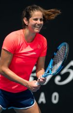 JULIA GOERGES Practices at 2020 Australian Open at Melbourne Park 01/19/2020