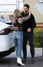 JULIANNE HOUGH and Brooks Laich at LAX AIrport in Los Angeles 01/09/2020