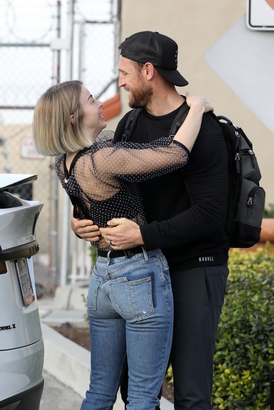 JULIANNE HOUGH and Brooks Laich at LAX AIrport in Los Angeles 01/09/2020