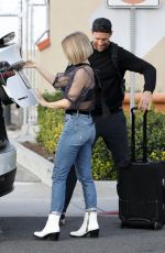 JULIANNE HOUGH and Brooks Laich at LAX AIrport in Los Angeles 01/09/2020