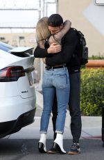 JULIANNE HOUGH and Brooks Laich at LAX AIrport in Los Angeles 01/09/2020
