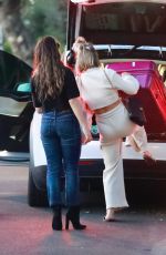 JULIANNE HOUGH Leaves Office with a Friend in Los Angeles 01/28/2020
