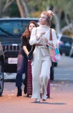 JULIANNE HOUGH Leaves Office with a Friend in Los Angeles 01/28/2020