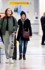 JULIANNE MOORE and Bart and LIV FREUNDLICH at JFK Airport in New York 01/03/2020