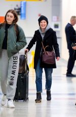 JULIANNE MOORE and Bart and LIV FREUNDLICH at JFK Airport in New York 01/03/2020