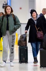 JULIANNE MOORE and Bart and LIV FREUNDLICH at JFK Airport in New York 01/03/2020
