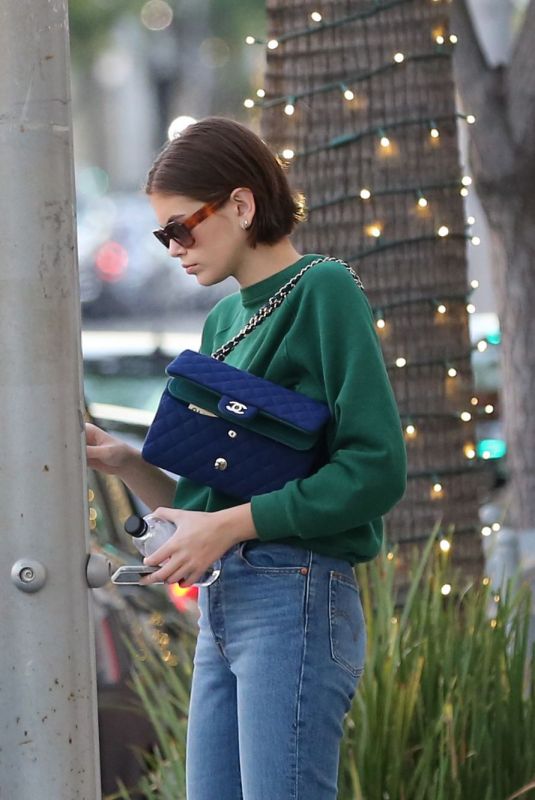 KAIA GERBER Arrives at Alfred