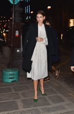 KAIA GERBER Arrives at Prada Dinner Party at Paris Fashion Week 01/19/2020