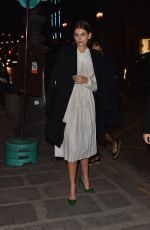 KAIA GERBER Arrives at Prada Dinner Party at Paris Fashion Week 01/19/2020