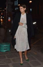 KAIA GERBER Arrives at Prada Dinner Party at Paris Fashion Week 01/19/2020