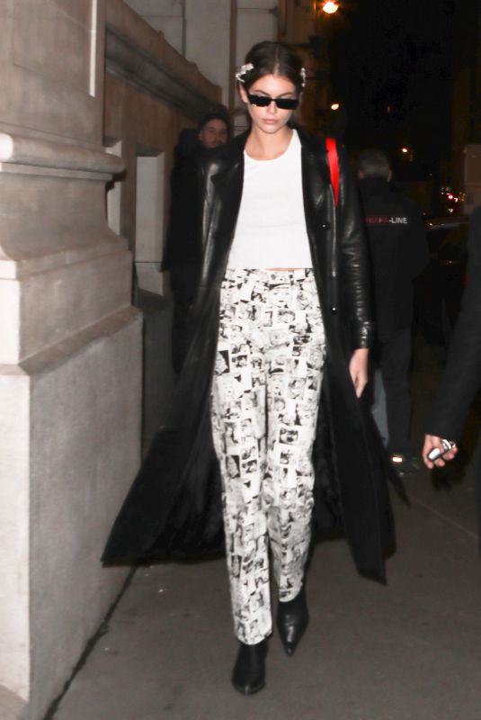 KAIA GERBER at 1017 Alyx Gsm Fashion Show in Paris 01/19/2020