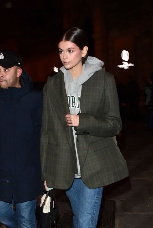 KAIA GERBER Night Out in Paris 01/22/2020