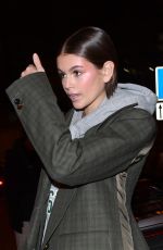 KAIA GERBER Night Out in Paris 01/22/2020