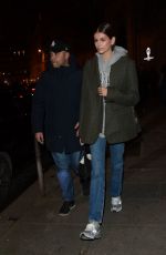 KAIA GERBER Night Out in Paris 01/22/2020