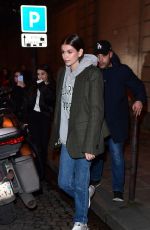 KAIA GERBER Night Out in Paris 01/22/2020