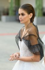 KAIA GERBER on the Backstage at Chanel Fashion Show in Paris 01/21/2020