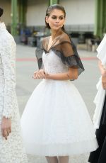 KAIA GERBER on the Backstage at Chanel Fashion Show in Paris 01/21/2020