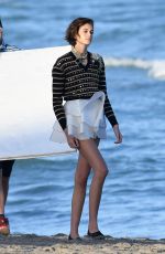 KAIA GERBER on the Set of a Photoshoot in Miami 01/14/2020