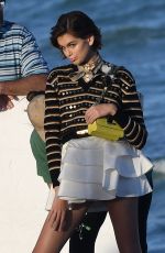 KAIA GERBER on the Set of a Photoshoot in Miami 01/14/2020
