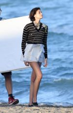 KAIA GERBER on the Set of a Photoshoot in Miami 01/14/2020