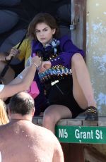 KAIA GERBER on the Set of a Photoshoot in Miami 01/14/2020