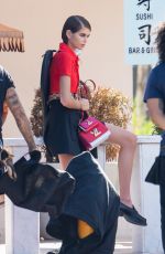 KAIA GERBER on the Set of a Photoshoot on the Beach in Miami 01/13/2020